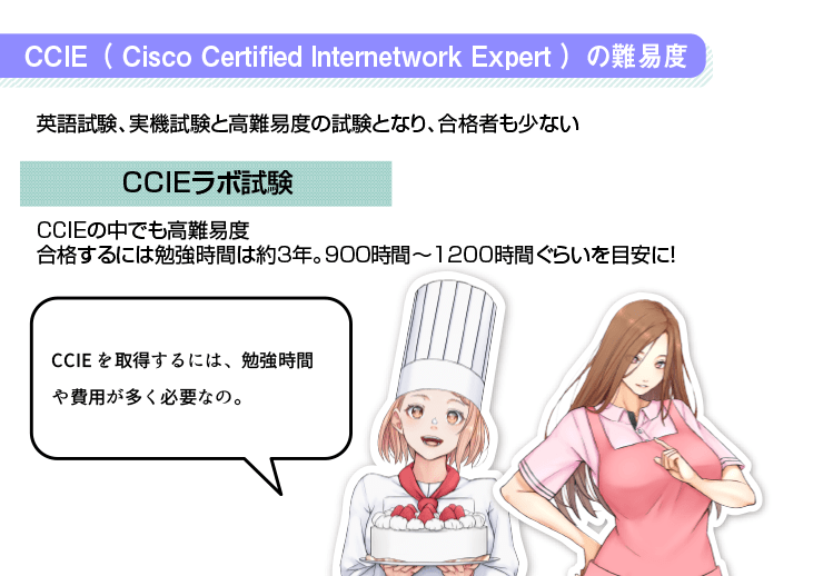 CCIE（ Cisco Certified Internetwork Expert ）の難易度を解説